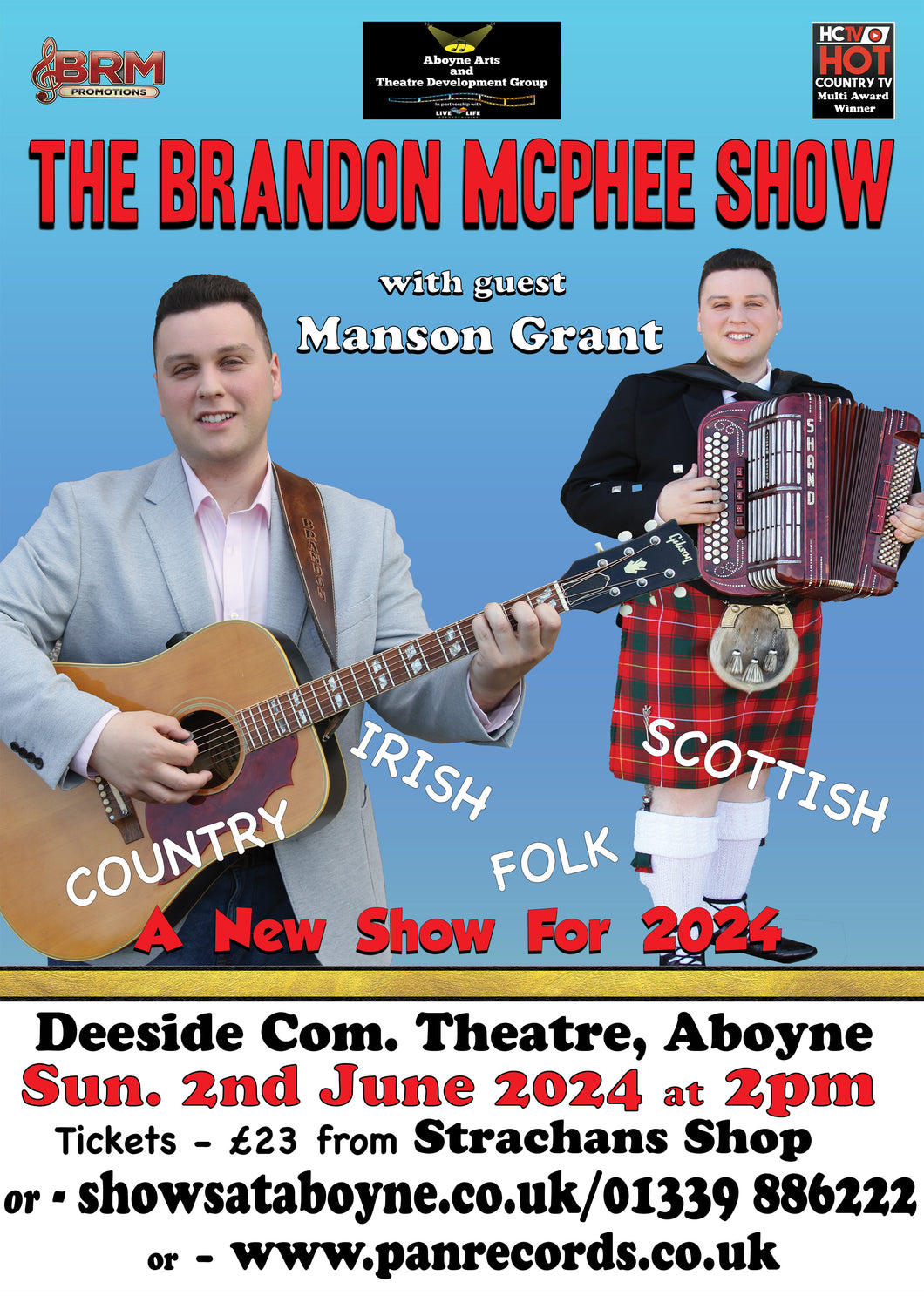 Brandon McPhee Show - Deeside Comminity Theatre Aboyne