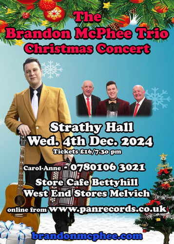 BRANDON McPHEE TRIO CHRISTMAS CONCERT - STRATHY HALL